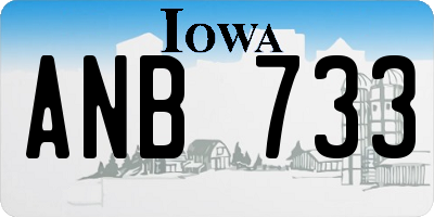 IA license plate ANB733