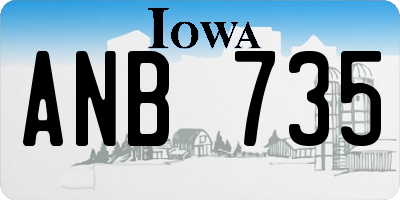IA license plate ANB735