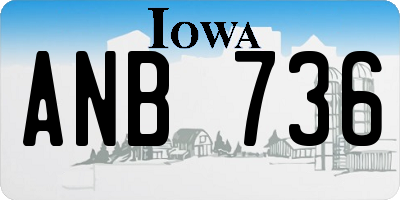 IA license plate ANB736