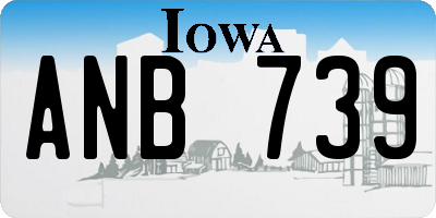 IA license plate ANB739