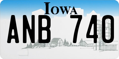 IA license plate ANB740