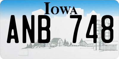 IA license plate ANB748