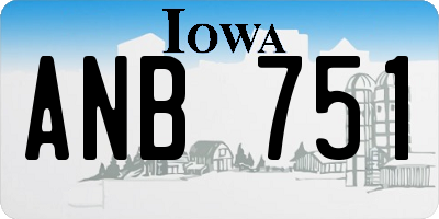 IA license plate ANB751