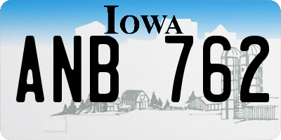 IA license plate ANB762