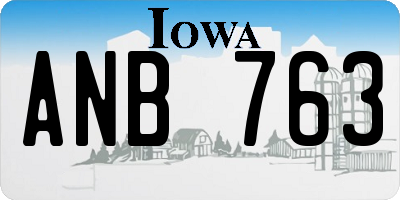 IA license plate ANB763