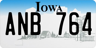 IA license plate ANB764