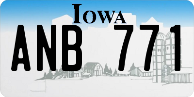 IA license plate ANB771