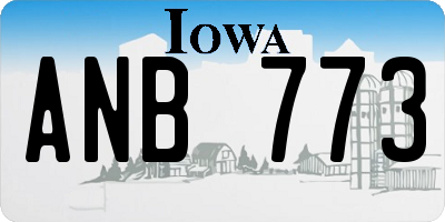 IA license plate ANB773