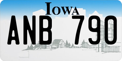 IA license plate ANB790