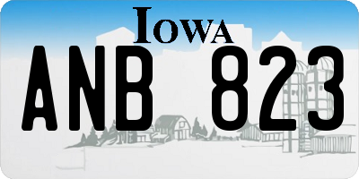 IA license plate ANB823