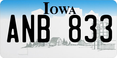 IA license plate ANB833