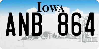 IA license plate ANB864