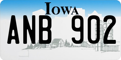 IA license plate ANB902