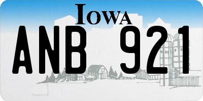 IA license plate ANB921