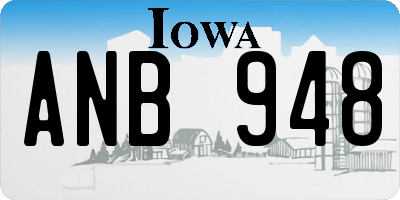 IA license plate ANB948