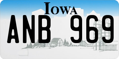 IA license plate ANB969