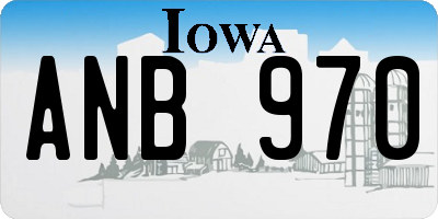 IA license plate ANB970
