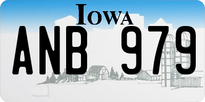 IA license plate ANB979