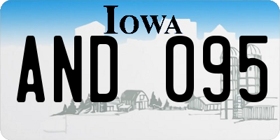 IA license plate AND095