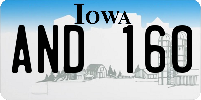 IA license plate AND160