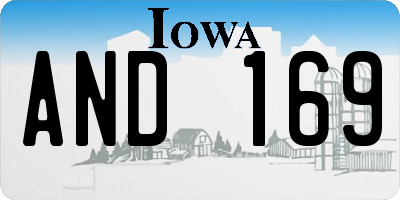 IA license plate AND169