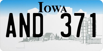 IA license plate AND371