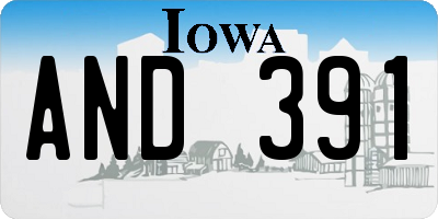 IA license plate AND391