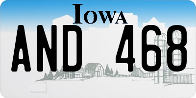 IA license plate AND468