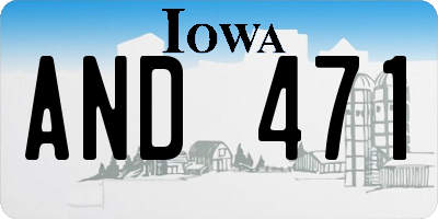 IA license plate AND471
