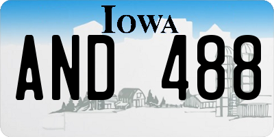IA license plate AND488