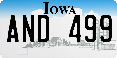 IA license plate AND499
