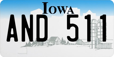 IA license plate AND511
