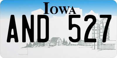 IA license plate AND527