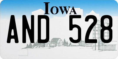 IA license plate AND528