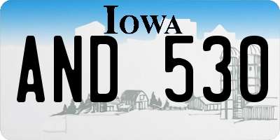 IA license plate AND530