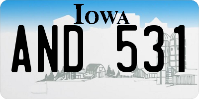 IA license plate AND531