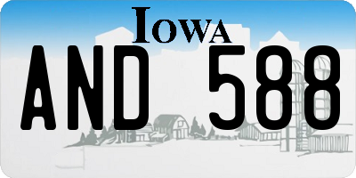 IA license plate AND588