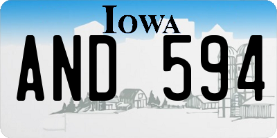 IA license plate AND594