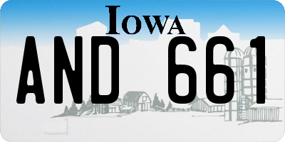 IA license plate AND661