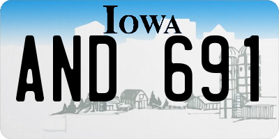 IA license plate AND691