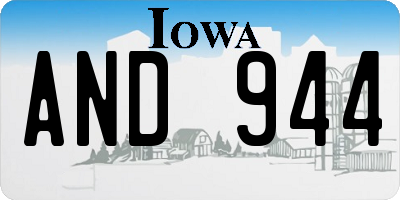 IA license plate AND944