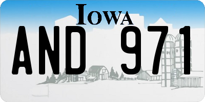 IA license plate AND971