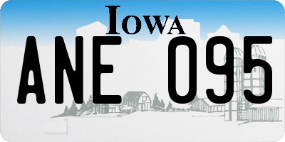 IA license plate ANE095