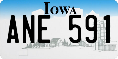IA license plate ANE591