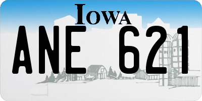 IA license plate ANE621