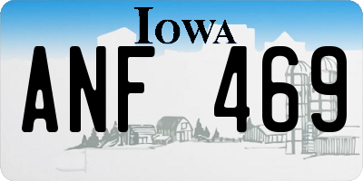 IA license plate ANF469