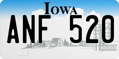 IA license plate ANF520