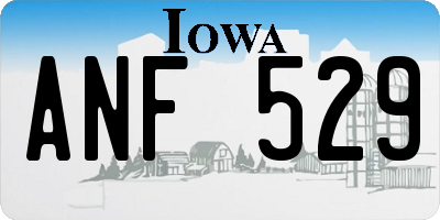 IA license plate ANF529