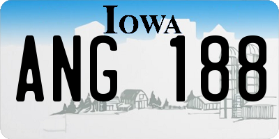 IA license plate ANG188