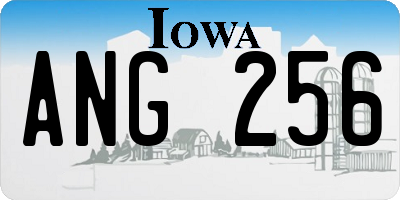 IA license plate ANG256